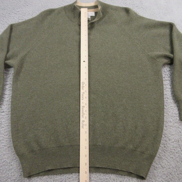 Brunello Cucinelli Mens Wool Cashmere Ribbed Sweater size 52 Large - Picture 10 of 12